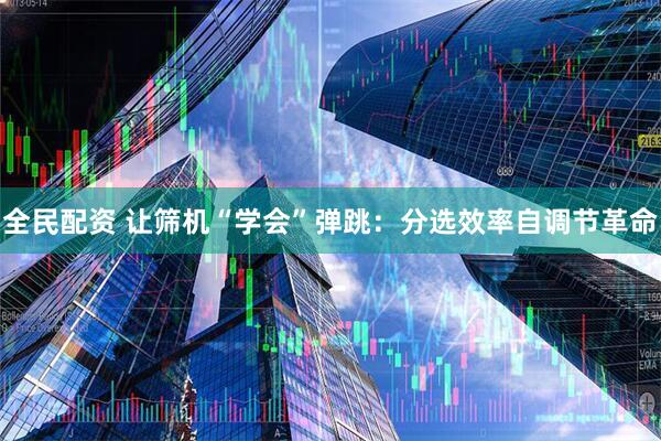 全民配资 让筛机“学会”弹跳：分选效率自调节革命